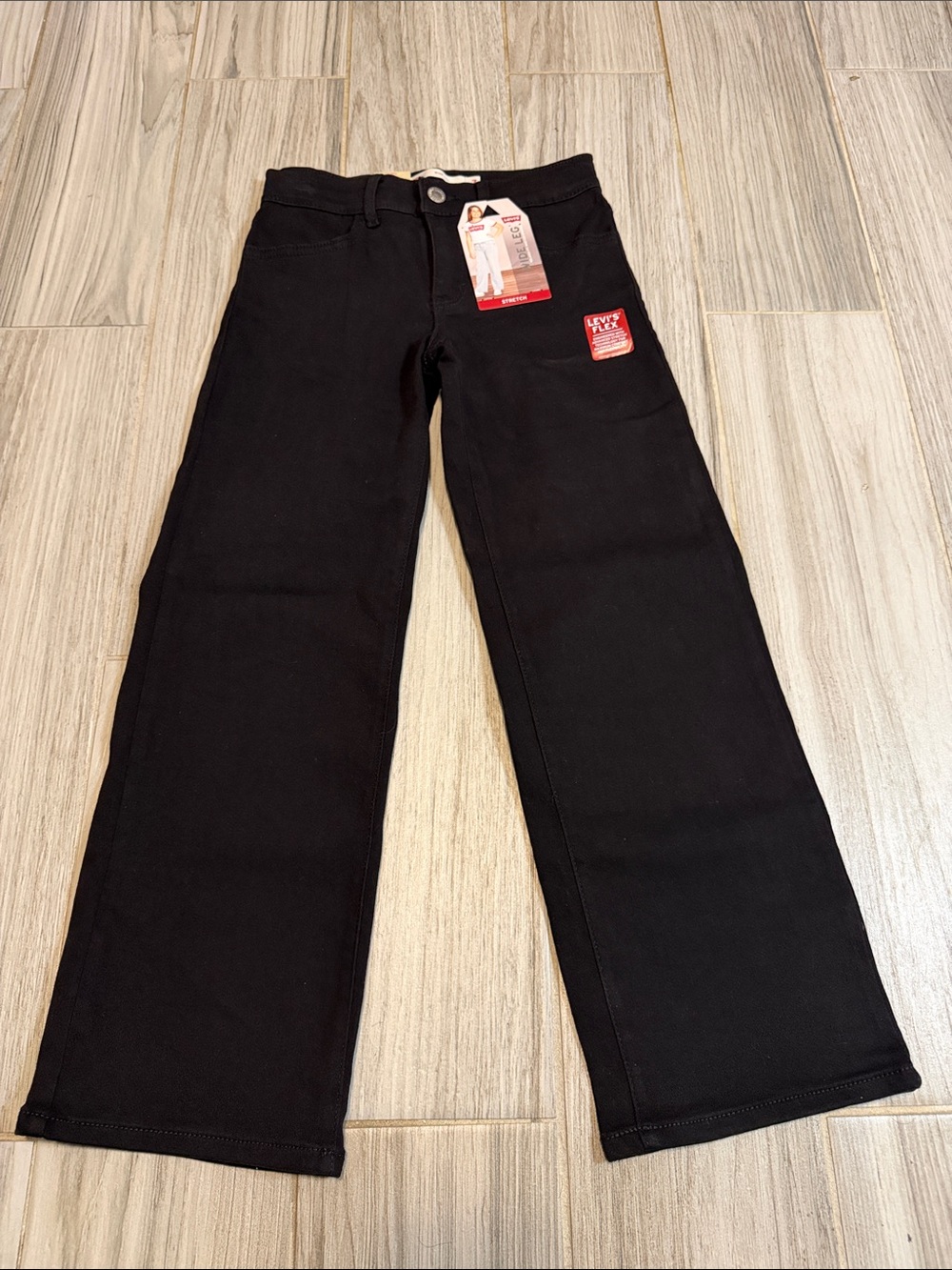 Levi's Kids Black Straight-Leg Jeans